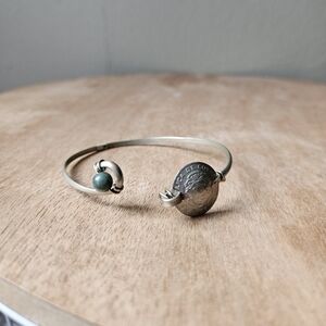 Costa Rica Coin Cuff Bracelet